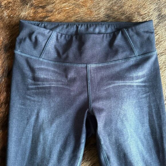 Lucy Athletic Black/Gray Faded Leggings Size XS - Picture 2 of 6